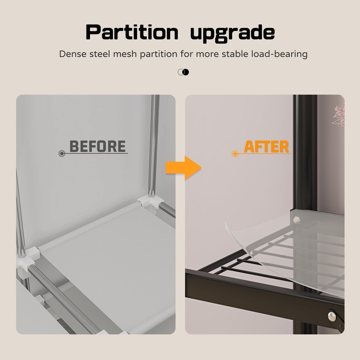 LEAIJIAFY Foldable Clothes Hanger with Cover Portable Wardrobe